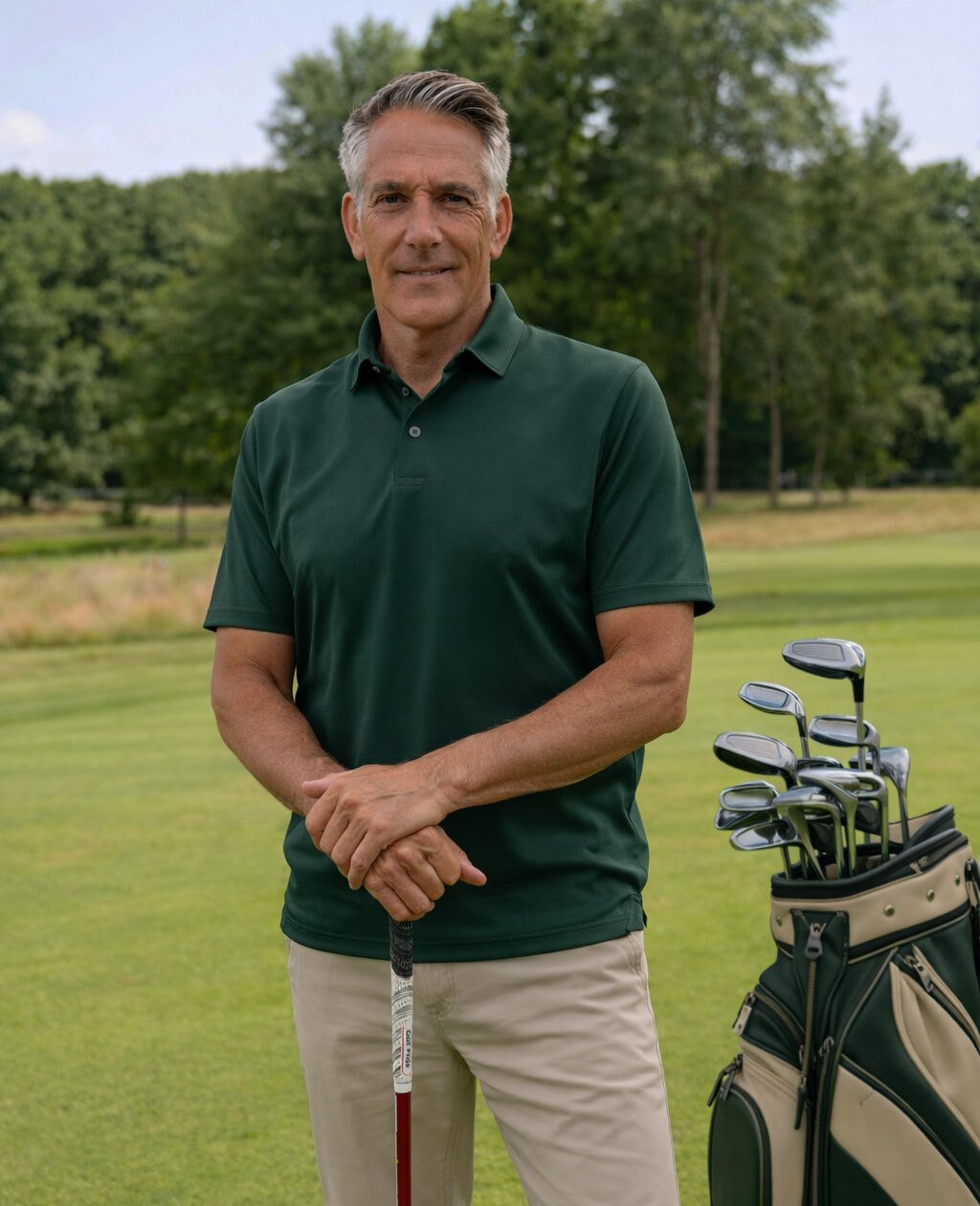 Golfpro Mike van Wieringen, oprichter van Golfwijzer, helpt golfers hun techniek te verbeteren met online golflessen