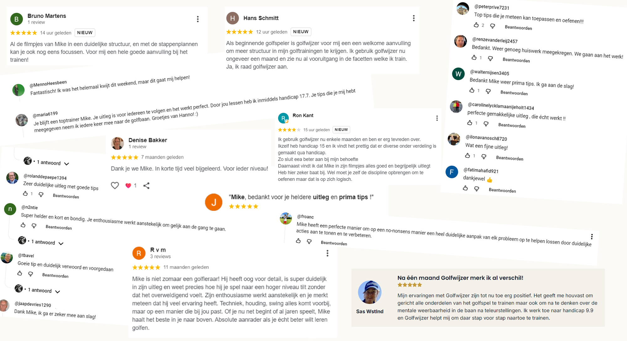 Verzameling van klantreviews