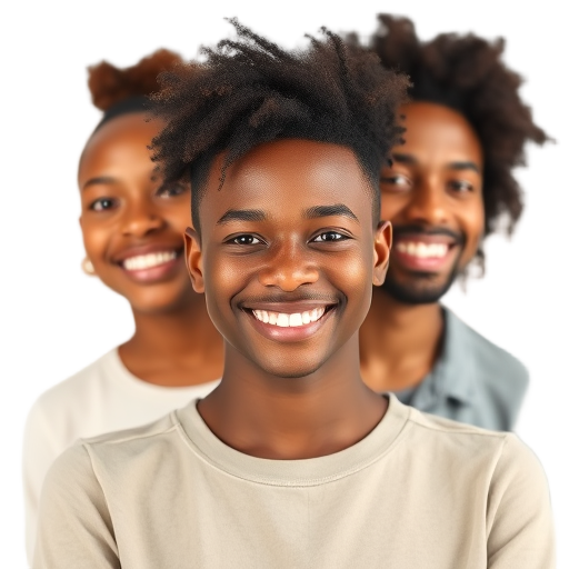 A person smiling to the camera with a white background looking like