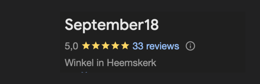 Google Reviews September18