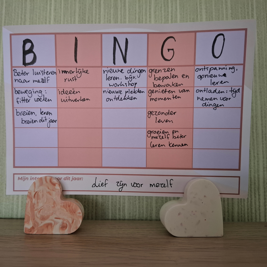 Bingo Voorbeeld kaart Sarina