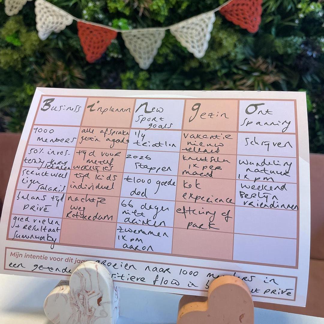 Bingo Voorbeeld kaart Sarah