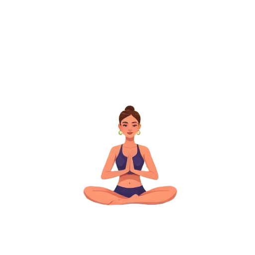 "Yoga pose" "Meditation sitting" "Ocean waves" "Sunset sky" "Art palette" "Peaceful face" "Seashells" "Calm breeze" "Nature scene"