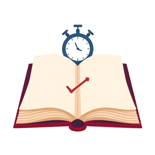 "open book" "digital screen" "clock" "checklist" "light bulb"