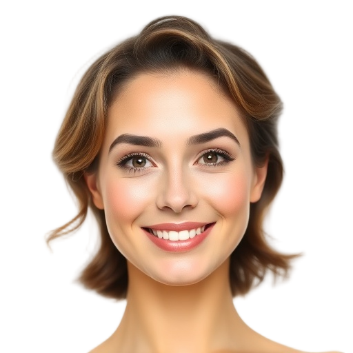 A person smiling to the camera with a white background looking like