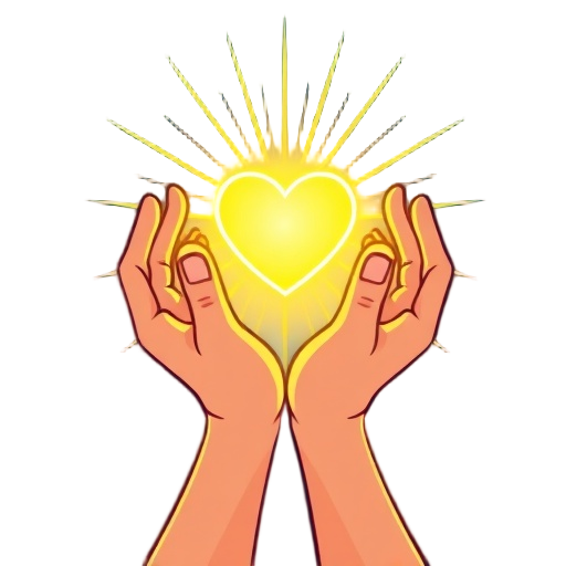 "healing hands" "glowing heart" "radiant light"