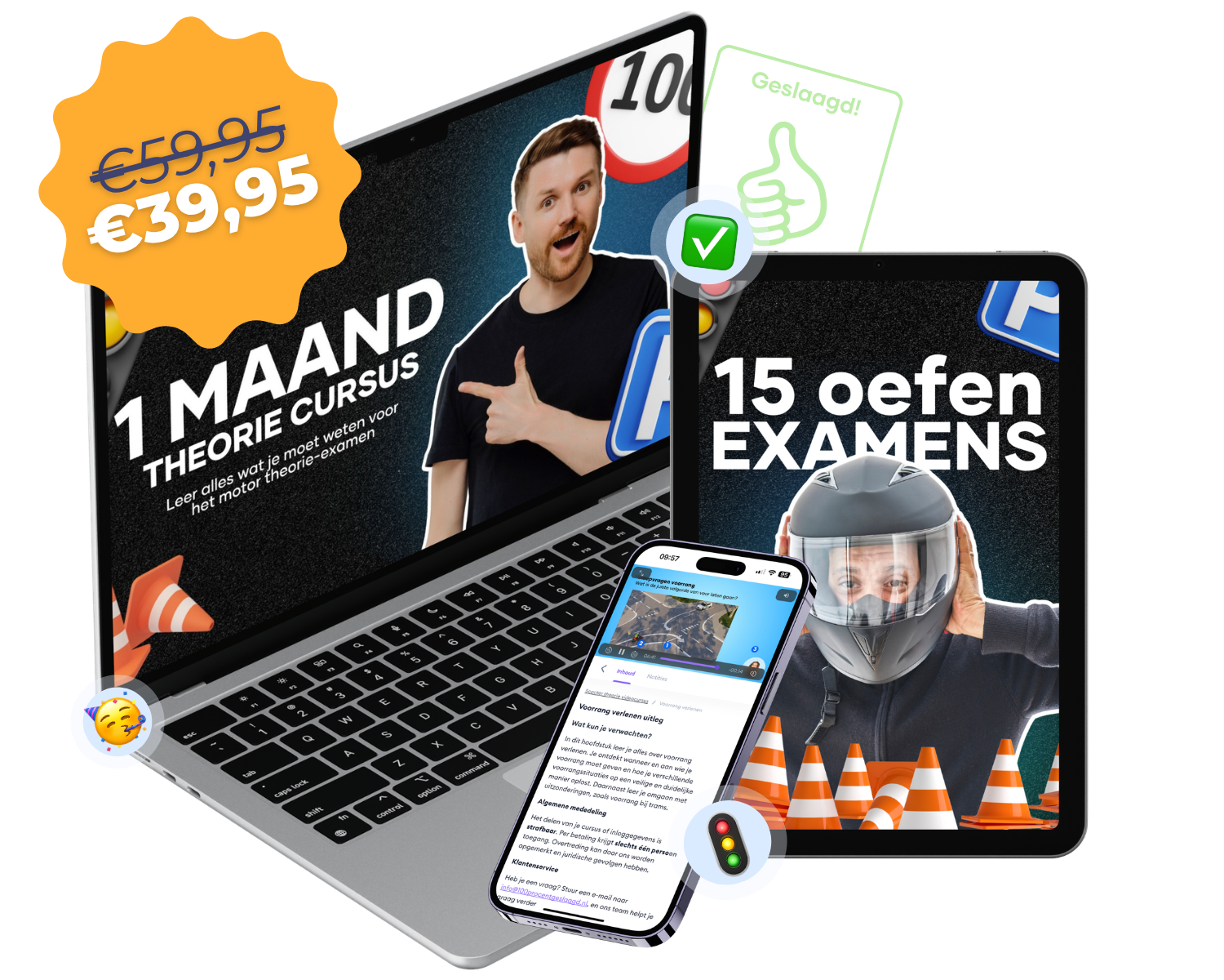 Online motor theorie oefenen 100% Geslaagd