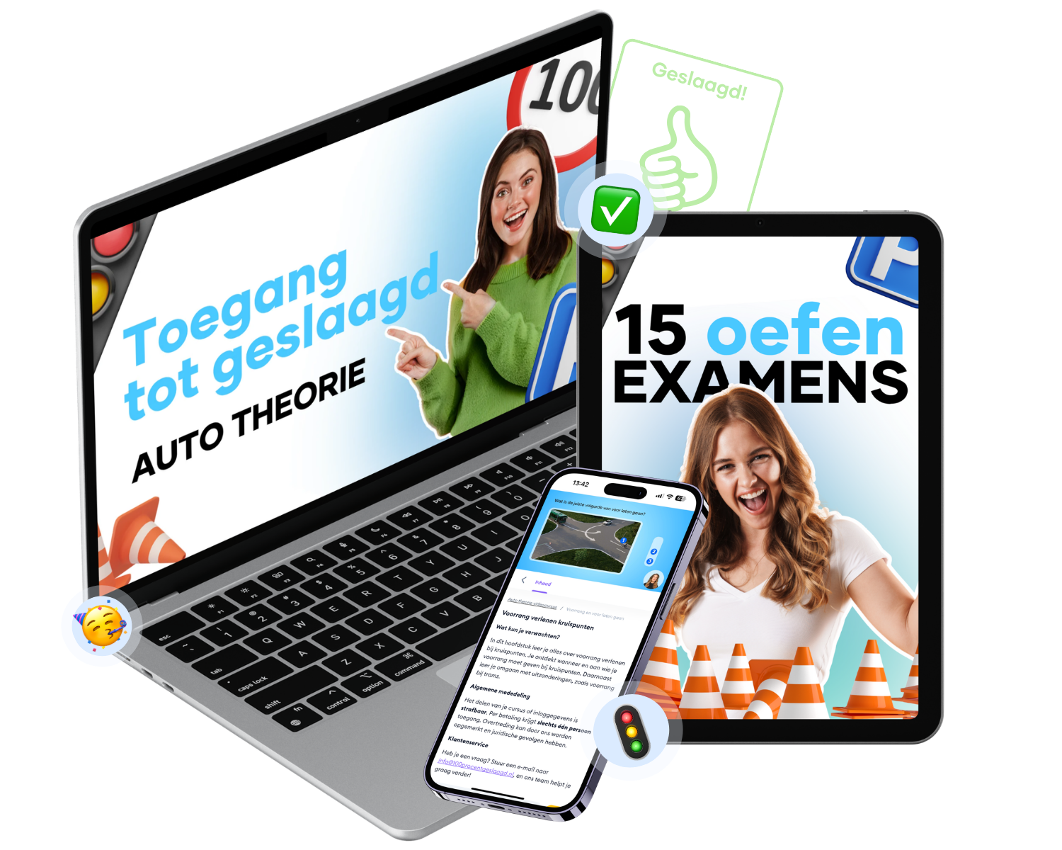 Auto theoriecursus toegang tot geslaagd