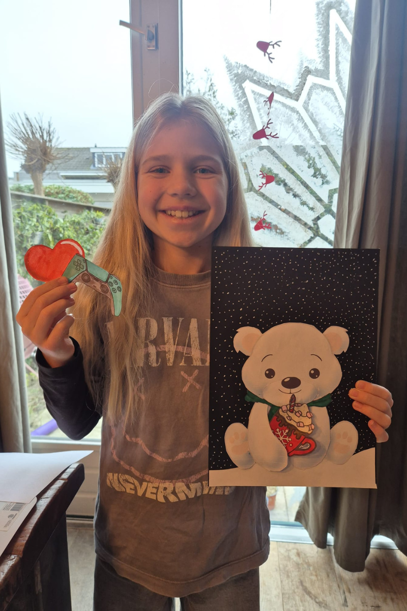 Wat een schattig ijsbeertje zeg, super leuk gemaakt!