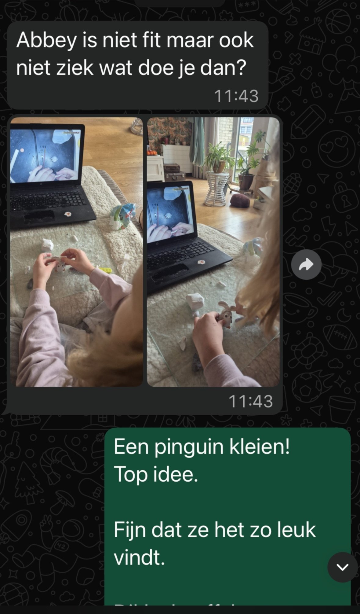 Abbey voelt zich niet fit, wat doe je dan?