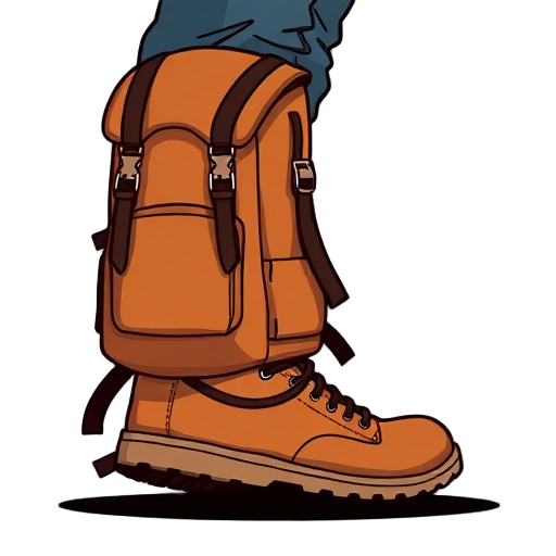"Nomad backpack" "walking boots" "dashed footsteps"