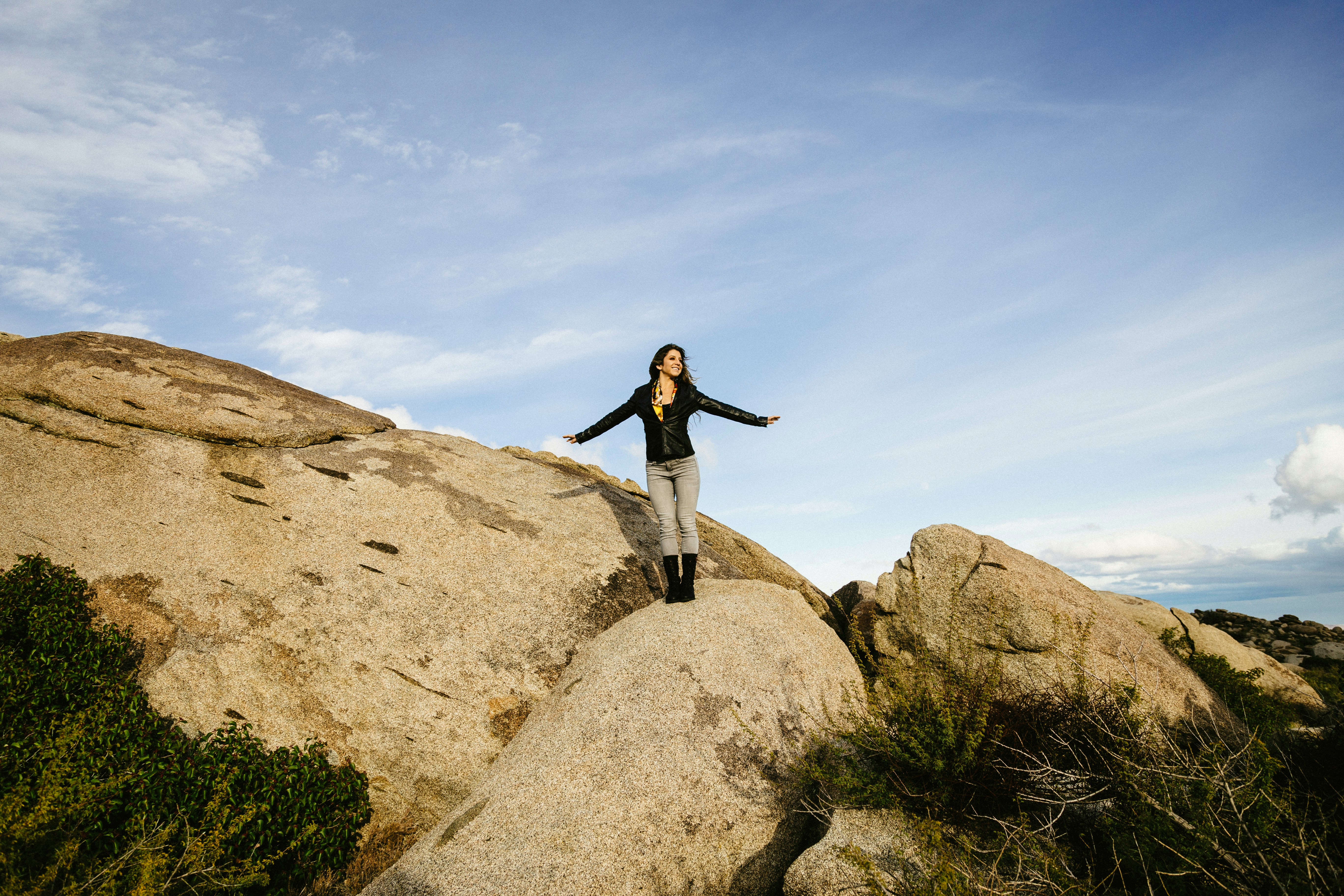 Young woman in the Anza Borrego Desert.
