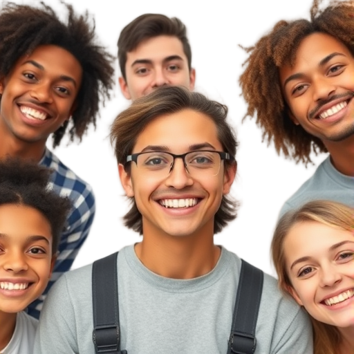 A person smiling to the camera with a white background looking like