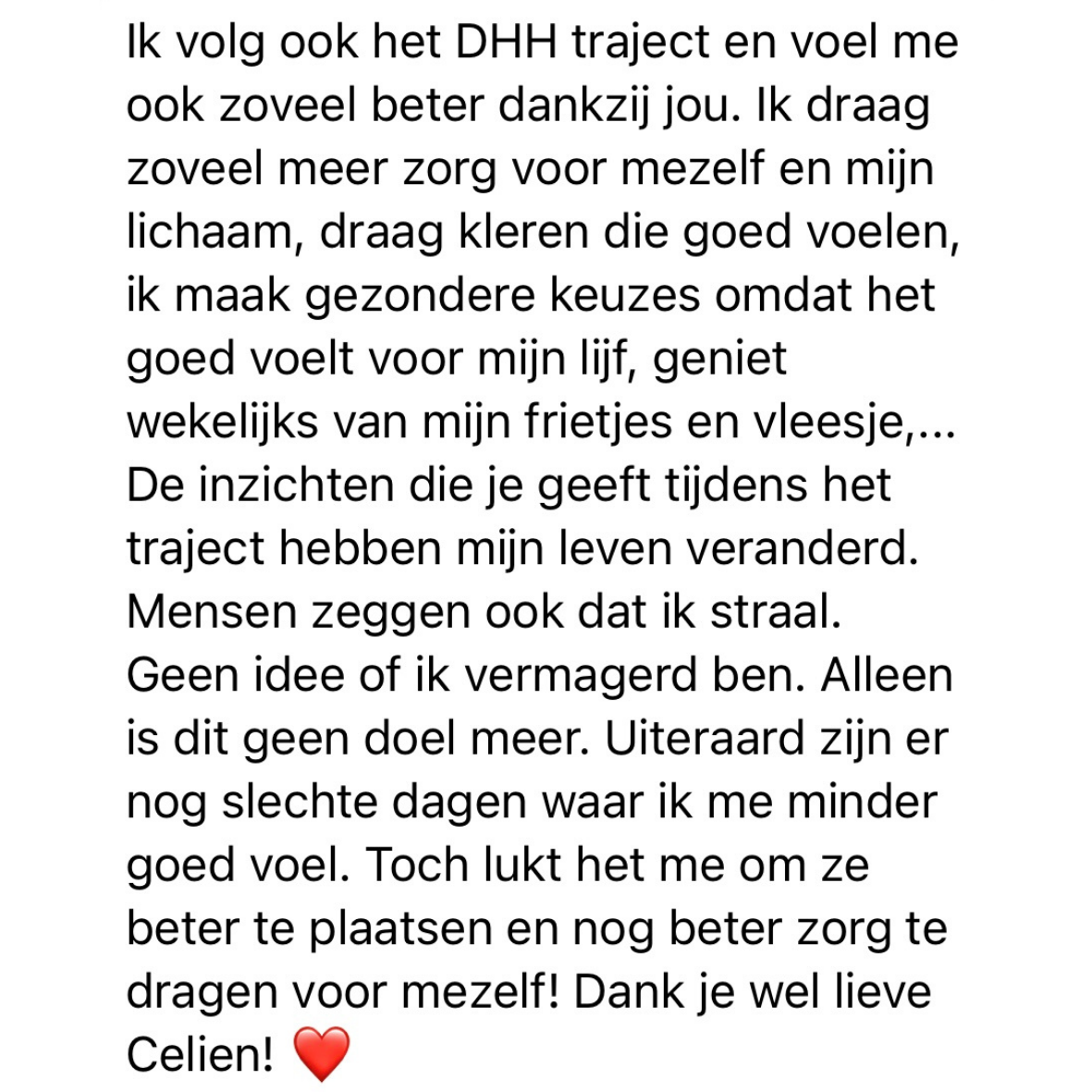 Review deelneemster DHH