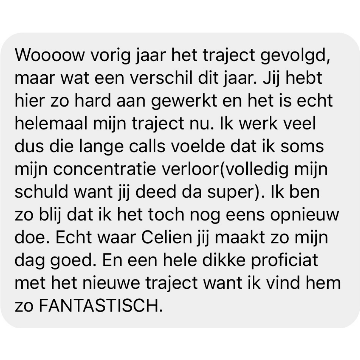 Review deelneemster DHH