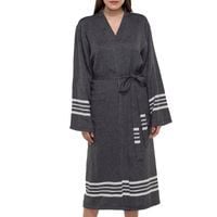 Krem Sultan hamam badjas in zwart, beschikbaar in de Black Friday deal