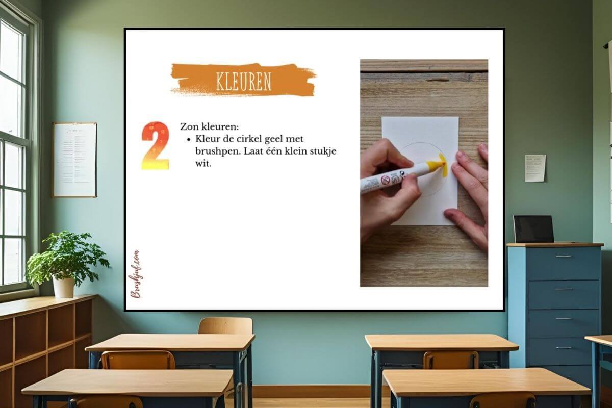 Creatieve digibordles voor kinderen in het basisonderwijs