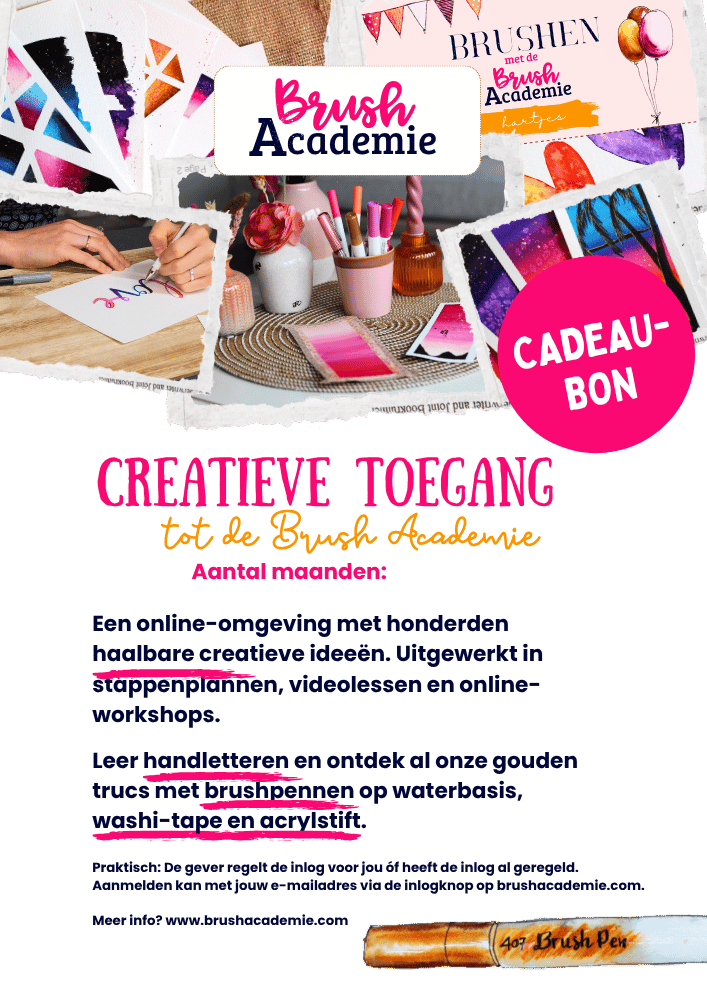 Creatieve cadeaubon Brush Academie online-tekenles