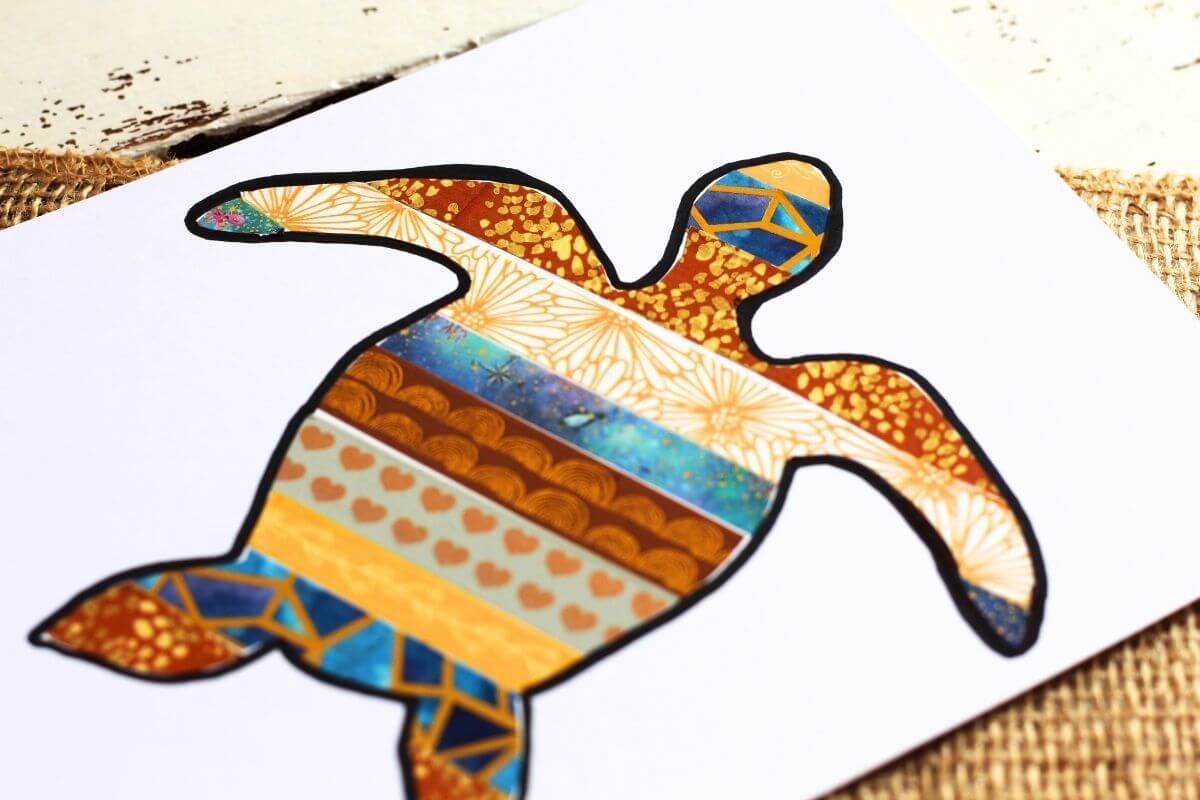 Online tekenles met washi-tape