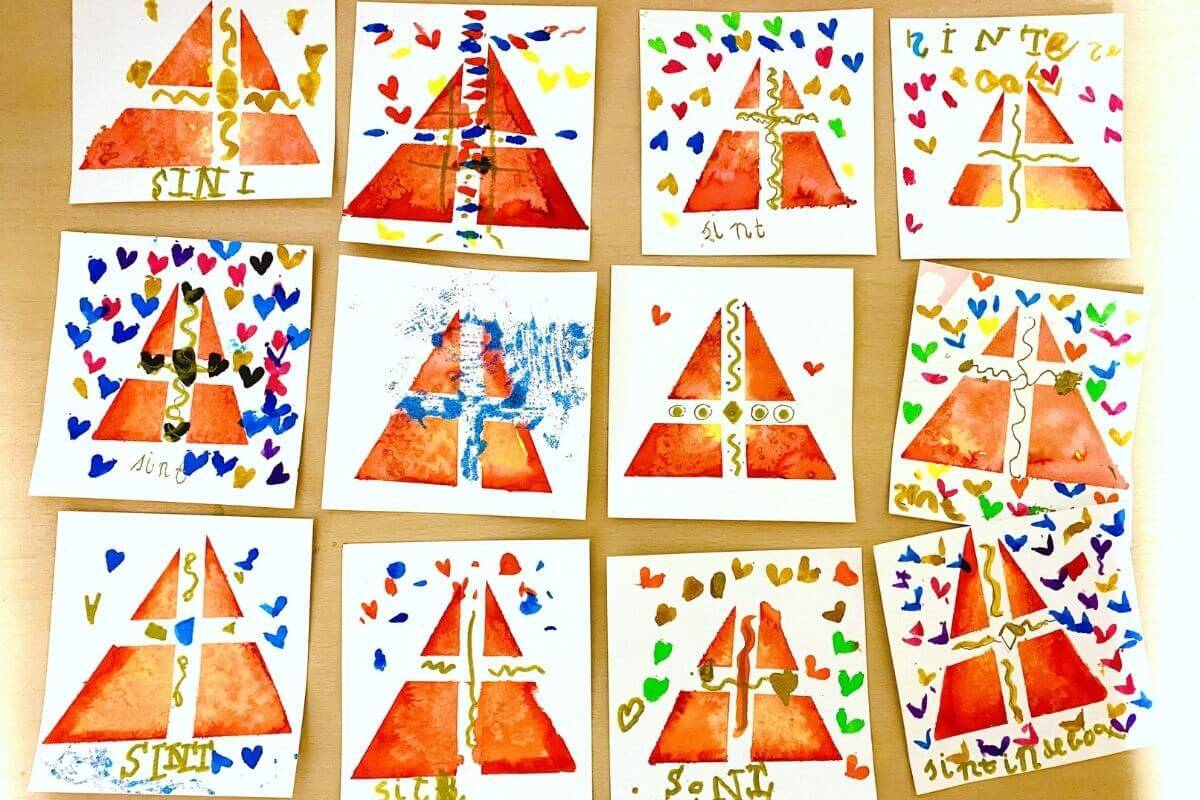 Knutselwerkjes voor Sinterklaas voor muzische vorming beeld