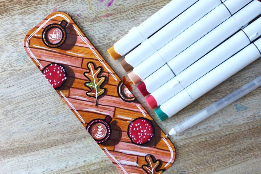 cozy herfst alcoholmarkers