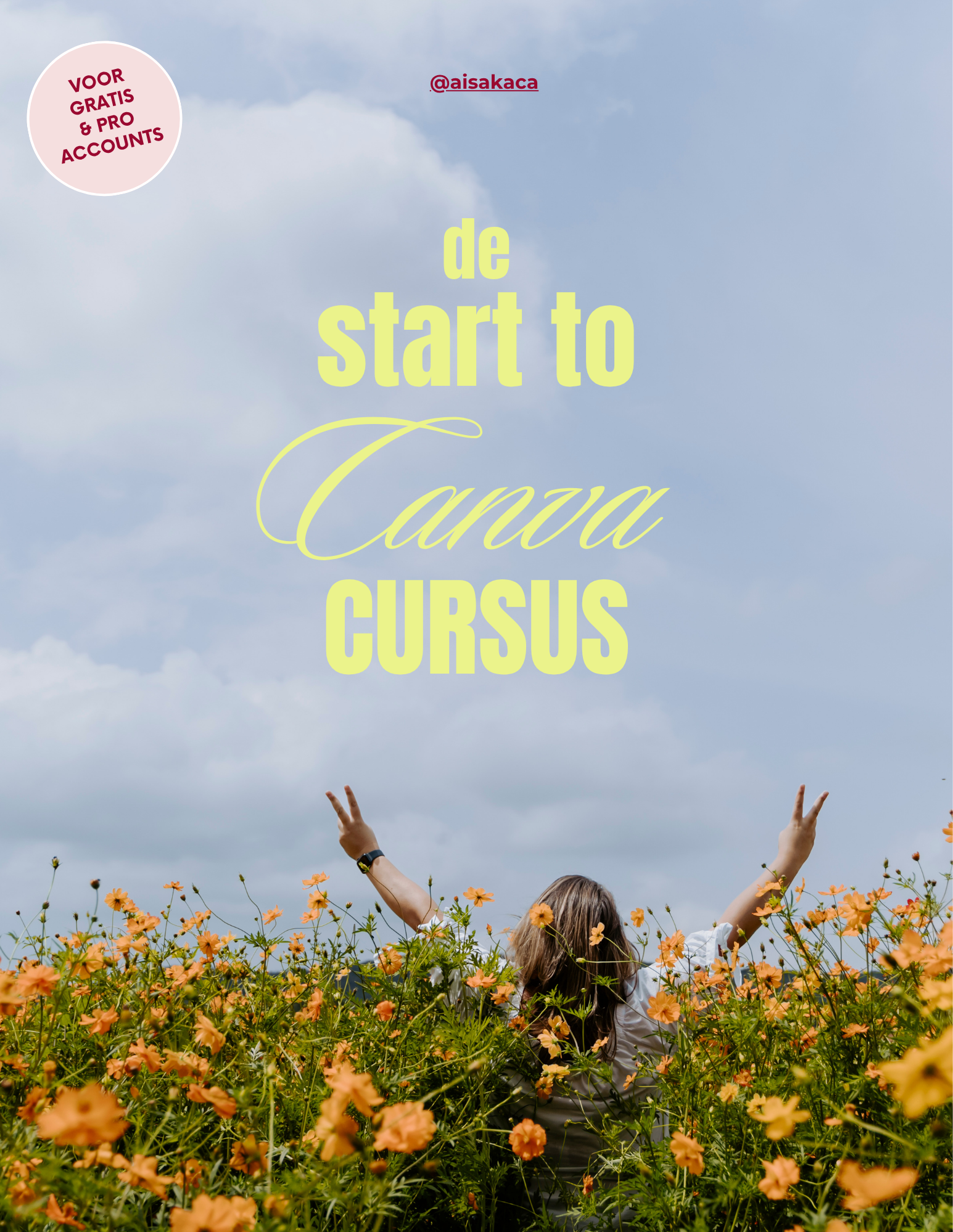 cover van de Start to Canva cursus