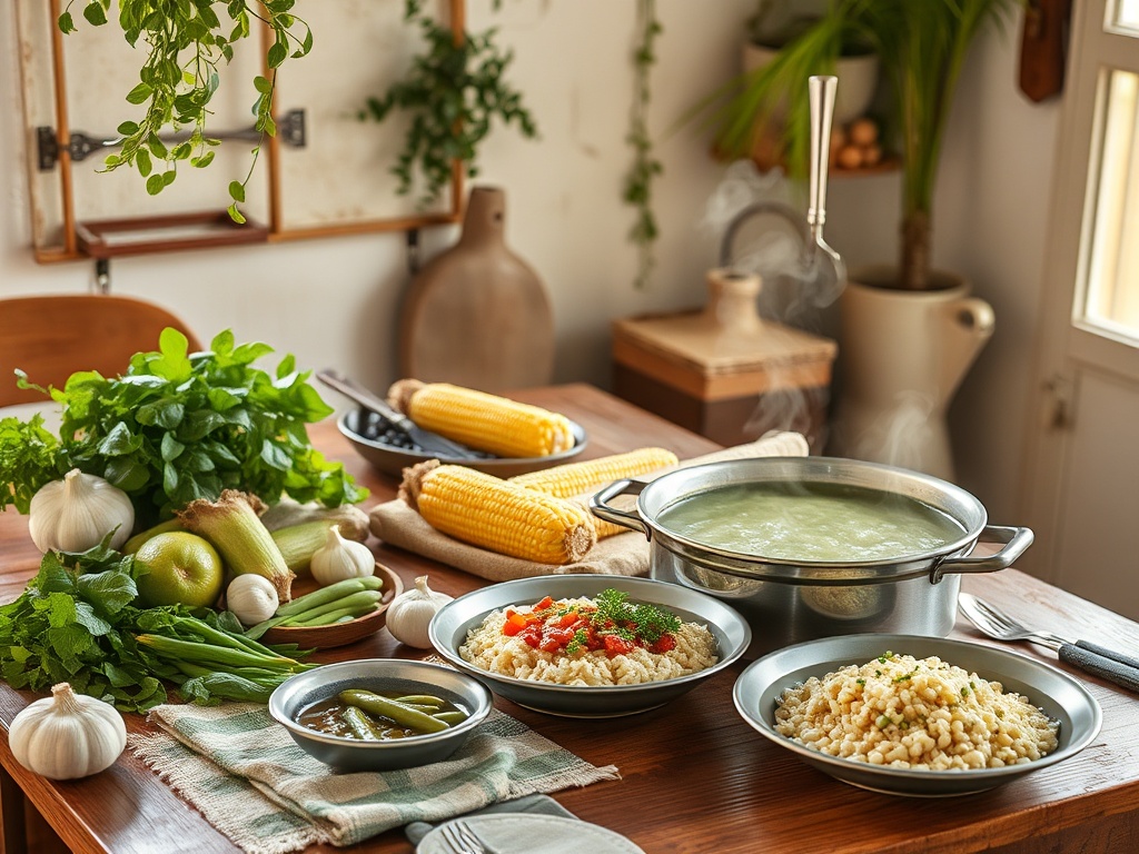 "A cozy Minho kitchen scene