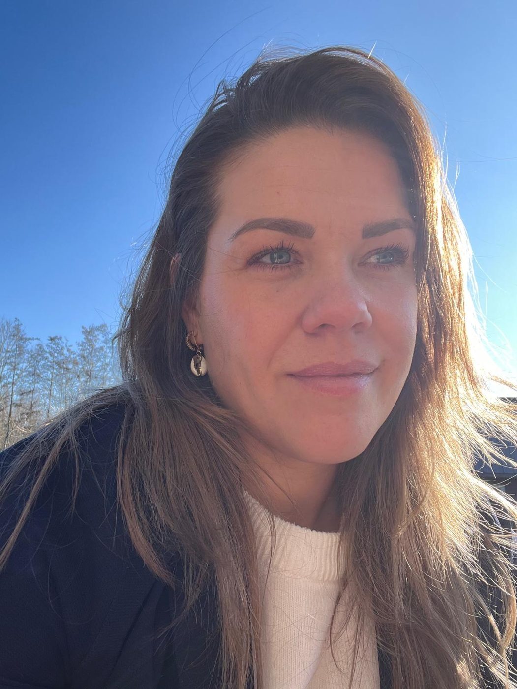 Nelleke van Liempt in de zon