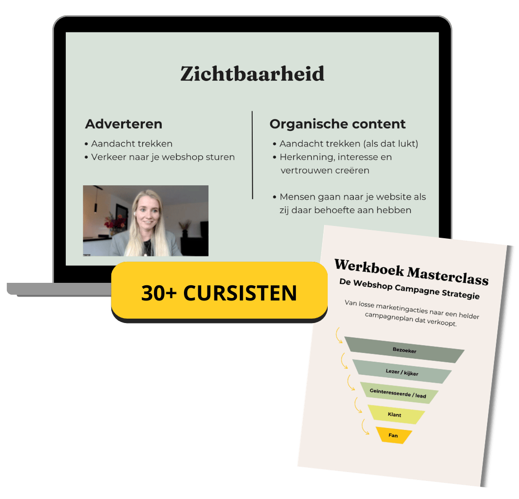 Mockup Masterclass De Webshop Campagne Strategie