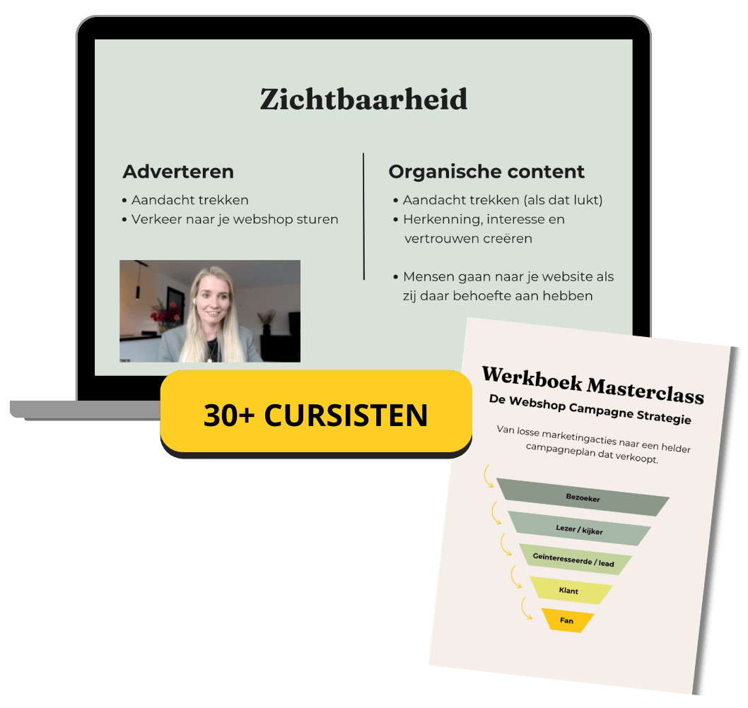 Mockup Masterclass De Webshop Campagne Strategie
