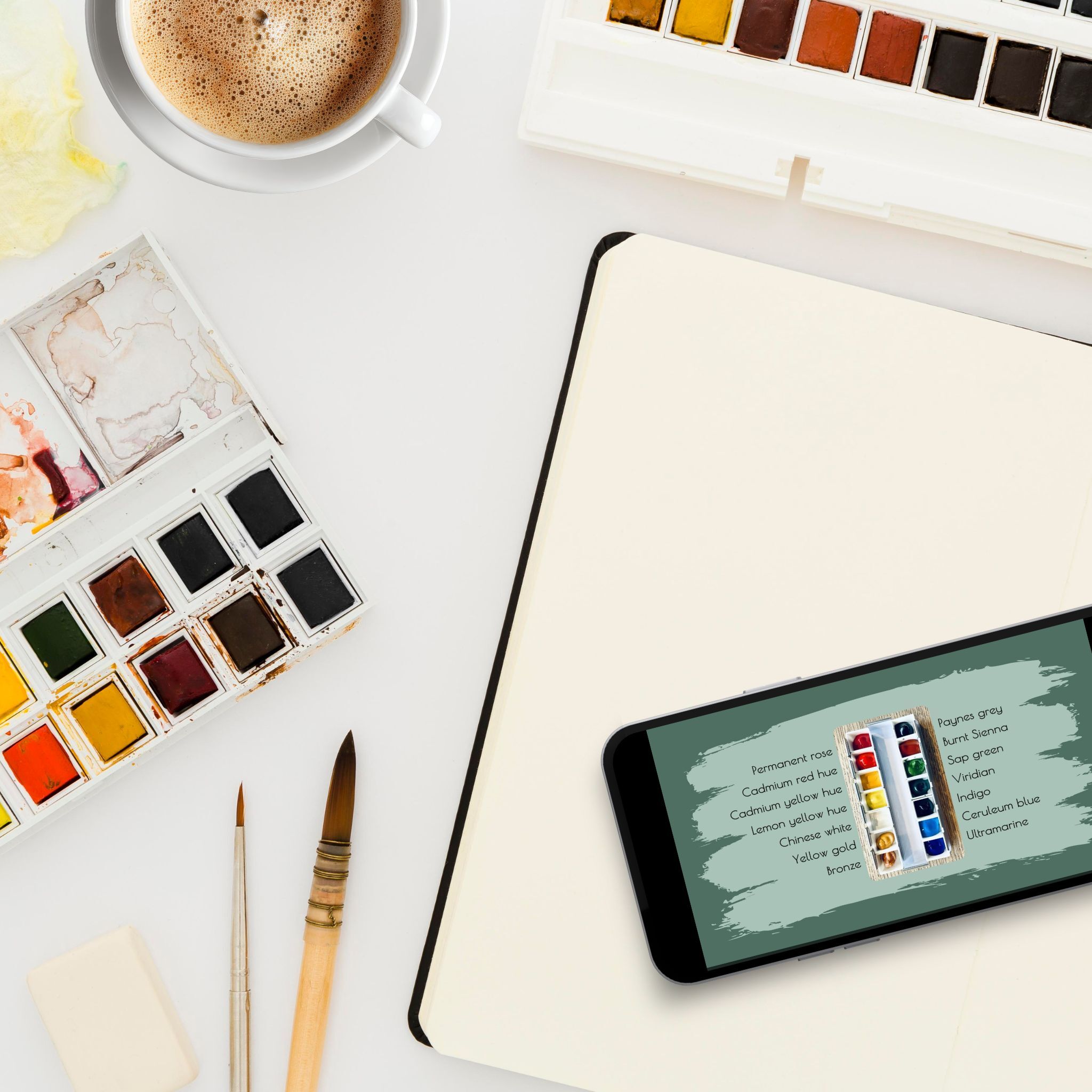 aquarel-leren-schilderen-cursus-workshop-beginners-aquarelverf-kleuren-pallet-verf