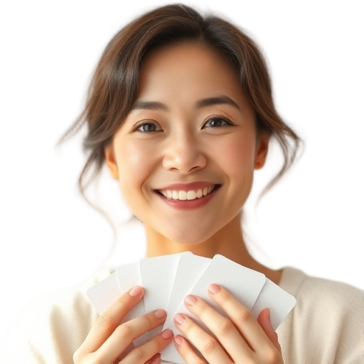 A person smiling to the camera with a white background looking like