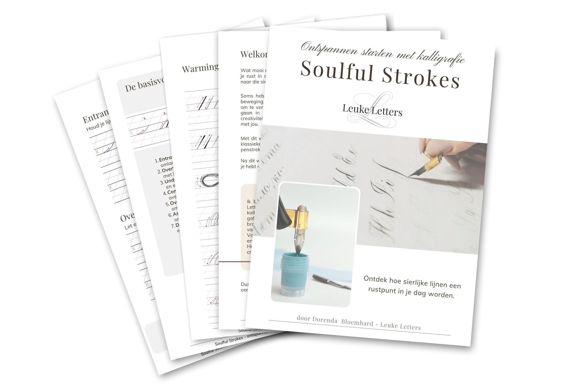 Gratis werkboek Copperplate kalligrafie