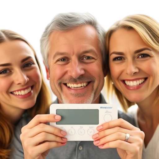 A person smiling to the camera with a white background looking like