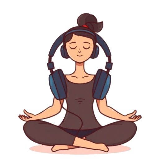 Carefully describe an image in great detail that needs to be generate, use quotes to split visual things. You MAY only use up to 3 words." "meditation headphones"