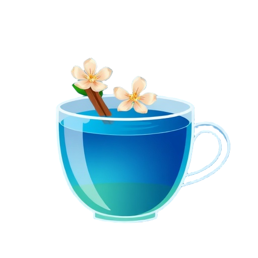 "blue" "tea" "blossom" "flower" "cinnamon" "baobab" "butterfly pea" "matcha" "calm" "natural" "sustainable" "color-change" "artful" "layered" "refreshing" "serene" "botanical" "eco" "dry" "cup" "steam" "gradient" "organic" "world-friendly" "delicate" "bol