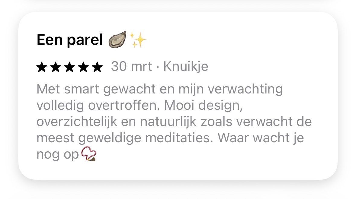 App Store review van Visualize Meditations
