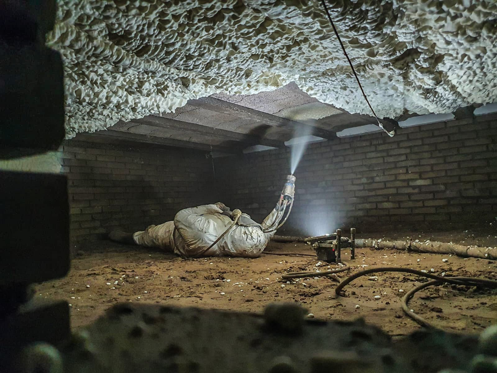 Icynene schuimisolatie vloerisolatie