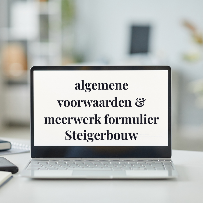 algemene voorwaarden en meerwerk formulier steigerbouw
