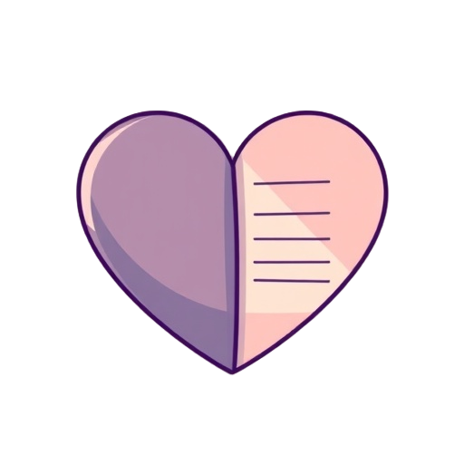 "open heart" "business card" "notebook"
