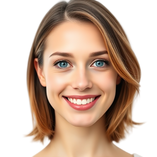 Een persoon glimlacht naar de camera met een witte achtergrond.