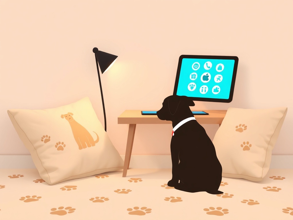 "A warm, friendly puppy coach setup