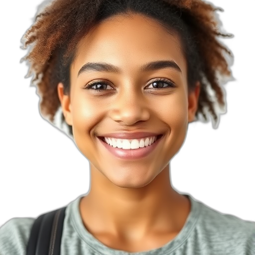 Een glimlachend persoon met een witte achtergrond.