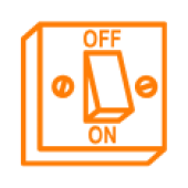 Een UIT-knop