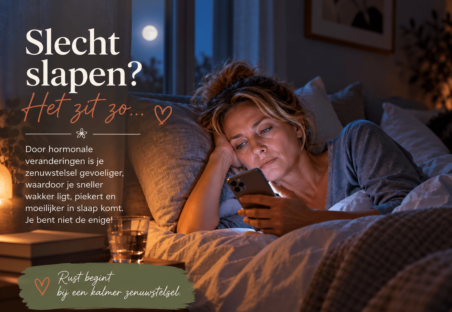 's nachts wakker worden en niet meer in slaap kunnen komen, zo los je het op.