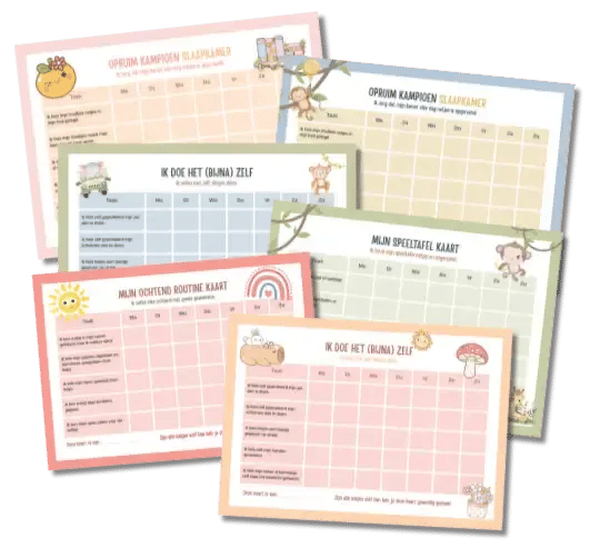 Beloningskaarten, peuter, kleuter