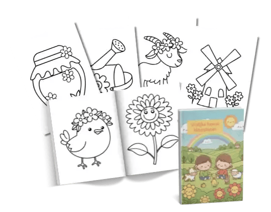 kleurplaten kawaii, peuter kleuter