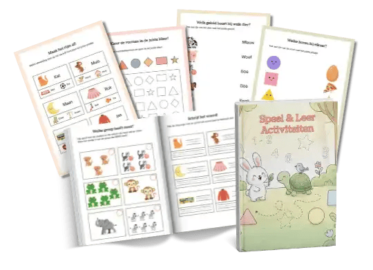 Speel en leer activiteiten werkboek, peuter, kleuters