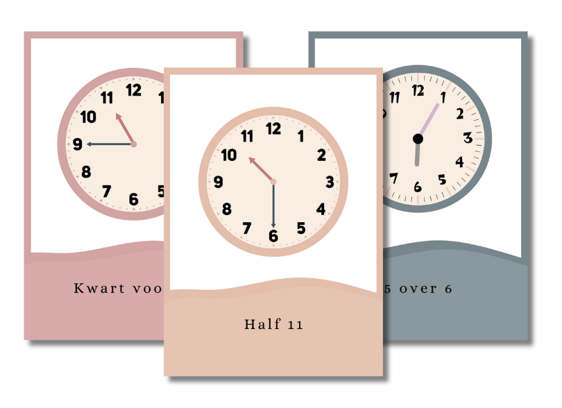 Klokkijken flashcards