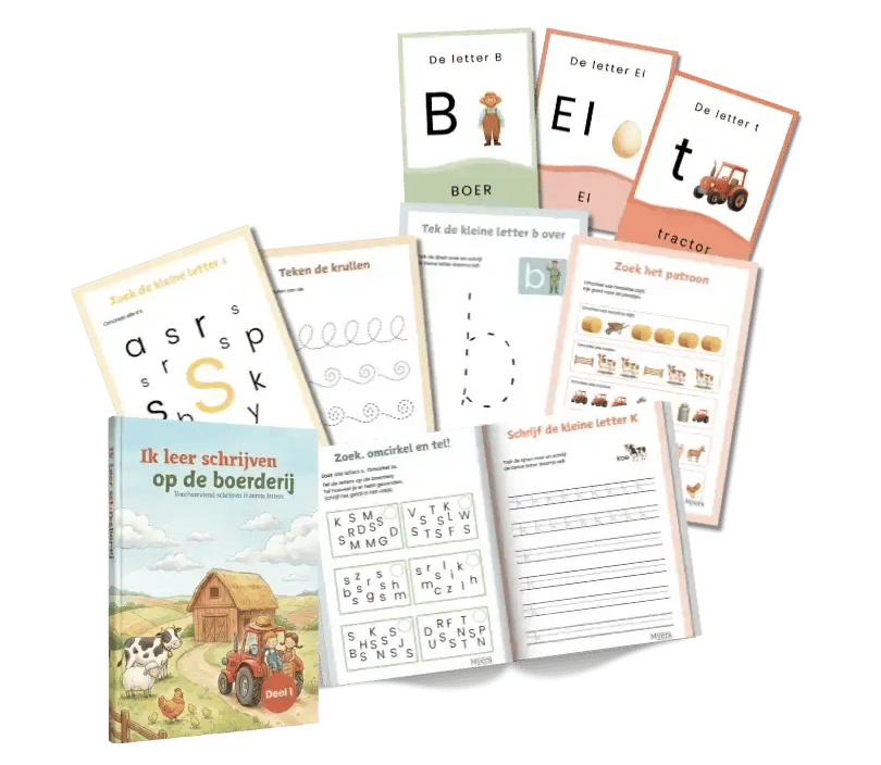 Boerderij werkboek deel 1 leren schrijven, groep 3